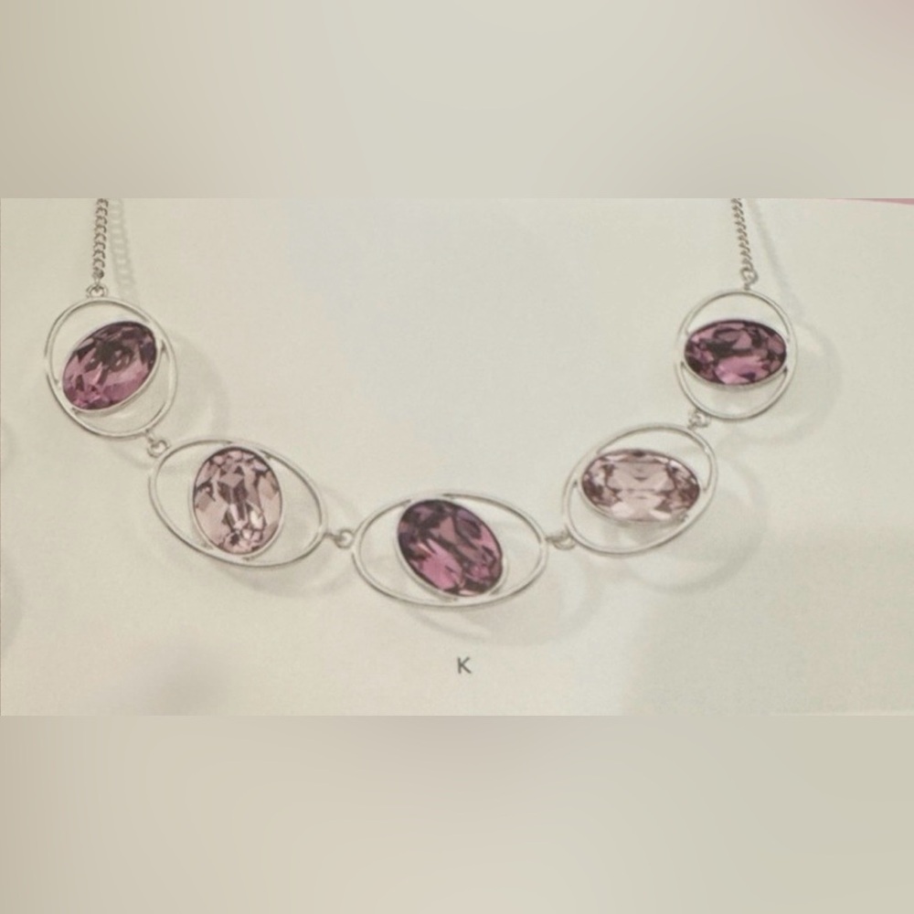 Touchstone Crystal In Rotation Necklace & Earrings Set - Picture 3 of 11